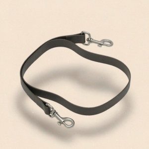 Illustration of a short nylon drag line leash with no handle loop